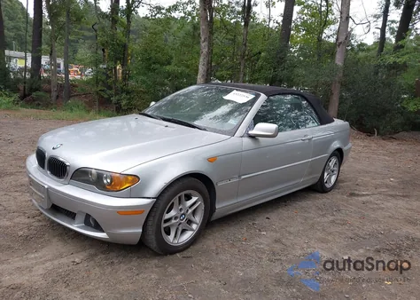 2004 BMW 325Ci from USA, damaged, VIN WBABW33404PL30612